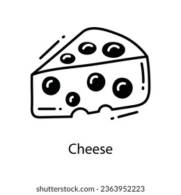 Cheese doodle Icon Design illustration. Agriculture Symbol on White background EPS 10 File