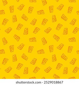 Cheese doodle pattern background. Seamless Pattern of a Cheese. Cheese pattern background. Seamless pattern of cheese doodle illustration background.