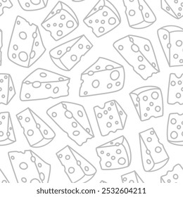 Cheese doodle pattern background. Seamless Pattern of a Cheese. Cheese pattern background. Seamless pattern of cheese doodle illustration background.