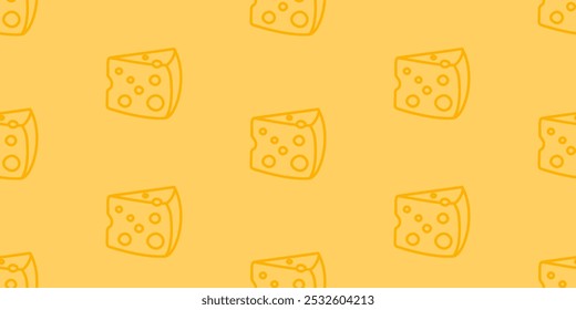 Fundo de padrão de rabiscar queijo. Padrão sem emenda de um queijo. Fundo de padrão de queijo. Padrão contínuo de fundo de ilustração de rabiscar de queijo.