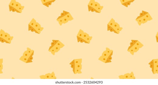 Fundo de padrão de rabiscar queijo. Padrão sem emenda de um queijo. Fundo de padrão de queijo. Padrão contínuo de fundo de ilustração de rabiscar de queijo.