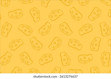 Cheese doodle pattern background. Seamless Pattern of a Cheese. Cheese pattern background set. Seamless pattern of cheese doodle illustration background.
