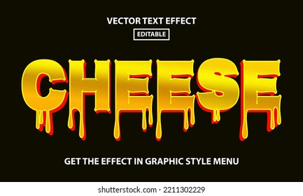 Cheese Editable Text Effect Style