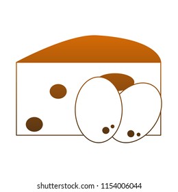 Cheese and eggs orange lines