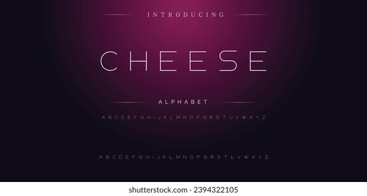 Elegante fuente de queso superior minúscula y número. Diseños de moda mínimos con letras clásicas. Tipografía moderna de serif con el concepto de vintage decorativo regular. ilustración vectorial