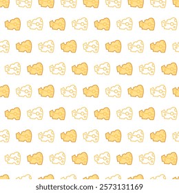 Cheese Fest Array and Gourmet Diary Food Pattern. Perfect for kitchen accessories, wrapping paper, or textile designs in culinary setting, ideal for food enthusiasts and cheese lovers alike.