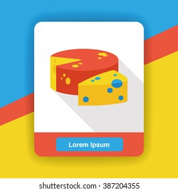 cheese flat icon