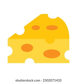 Cheese Flat Icon Design For Personal nad Commercial Use