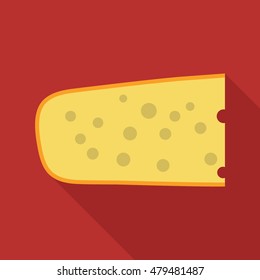 cheese flat icon. You can be used cheese icon for several purposes like: websites, UI, UX, print templates, promotional materials, info-graphics, web and mobile phone apps.
