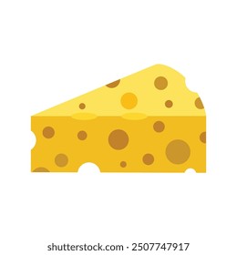 cheese flat style vector illustration