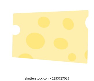 cheese flat vector illustration icon pieces of cheese isolated