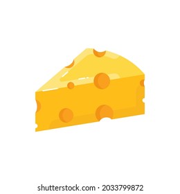 cheese flavor flat design icon. rounded, trendy, simple and modern style