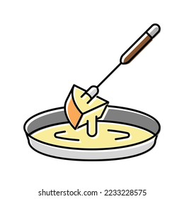 cheese fondue maker color icon vector. cheese fondue maker sign. isolated symbol illustration