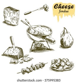 cheese fondue sketches