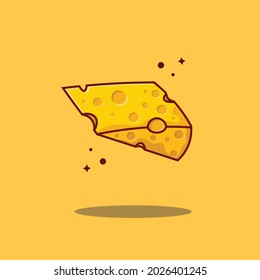 
Cheese Food Flat Icon Vector Design