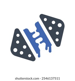 Icono de comida de queso, gráficos de Vector