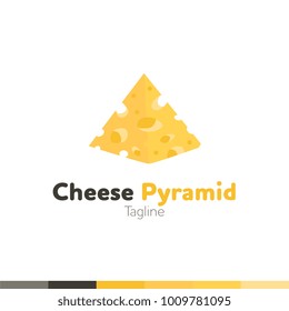 Cheese Food Logo, Restaurant logo, food and cooking logo, vector logo template.