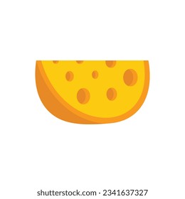 Cheese french icon. Flat illustration of Cheese french vector icon for web design isolated