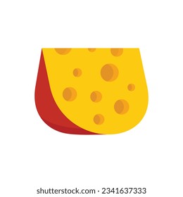 Cheese goat icon. Flat illustration of Cheese goat vector icon for web design isolated