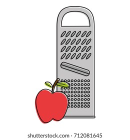 cheese grater with apple