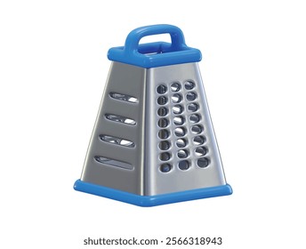 Cheese grater icon 3d rendering concept of kitchenware cooking equipment icon vector illustration