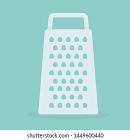 Cheese grater icon in flat style