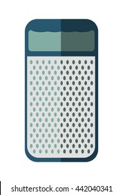 Cheese grater icon. Menu and ktichen design. Vector graphic