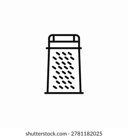 cheese grater kitchen tool icon sign vector