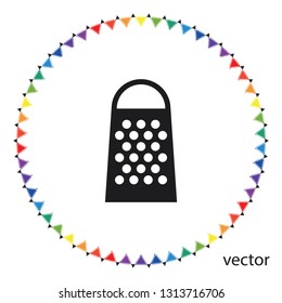Cheese grater, vector icon