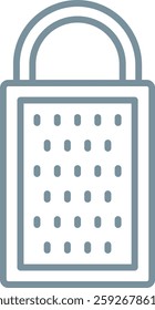 Cheese grater vector icon. Can be used for printing, mobile and web applications.