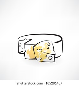 cheese grunge icon