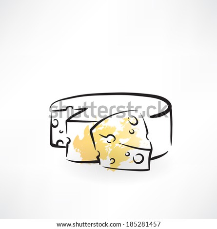 cheese grunge icon