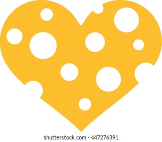 Cheese Heart With Holes