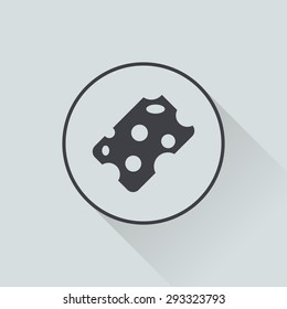 Cheese icon. 
