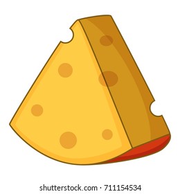 Cheese icon. Cartoon illustration of cheese vector icon for web