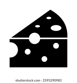 Cheese icon color editable on white background