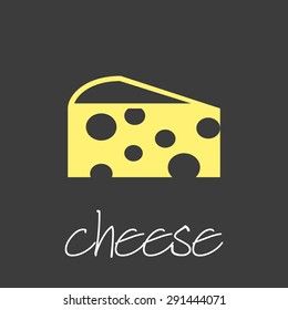 cheese icon design banner and background eps10