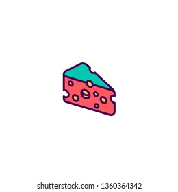 Cheese icon design. Gastronomy icon vector illustration