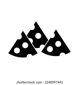 Diseño de iconos de queso. Parmesano, Mozzarella, Holandés, Ricotta, Blue Chees, Cream Cheese. aislado de fondo blanco. ilustración vectorial