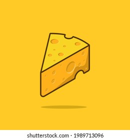 cheese icon design vector illustration. flat icon design. can be used for sitcker, poster, etc.