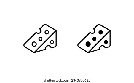 Cheese icon design with white background stock illustration