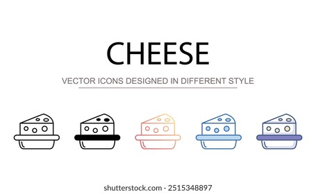 Käse-Symbol-Design mit weißem Hintergrund, Stockgrafik