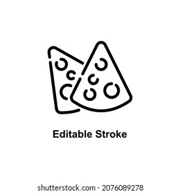 cheese icon designed in outline style in food and drink icon theme