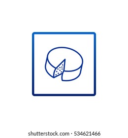 Cheese Icon Flat.