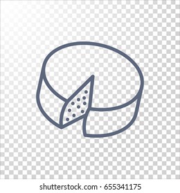 Cheese Icon Flat.