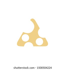 cheese icon. flat illustration of cheese - vector icon. cheese sign symbol