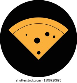 cheese icon. flat illustration of cheese - vector icon. cheese sign symbol