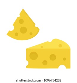 cheese icon in flat style isolated vector illustration on white transparent background