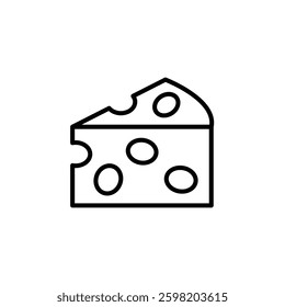 cheese icon. food icon vector