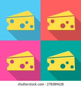 cheese icon great for any use. Vector EPS10.